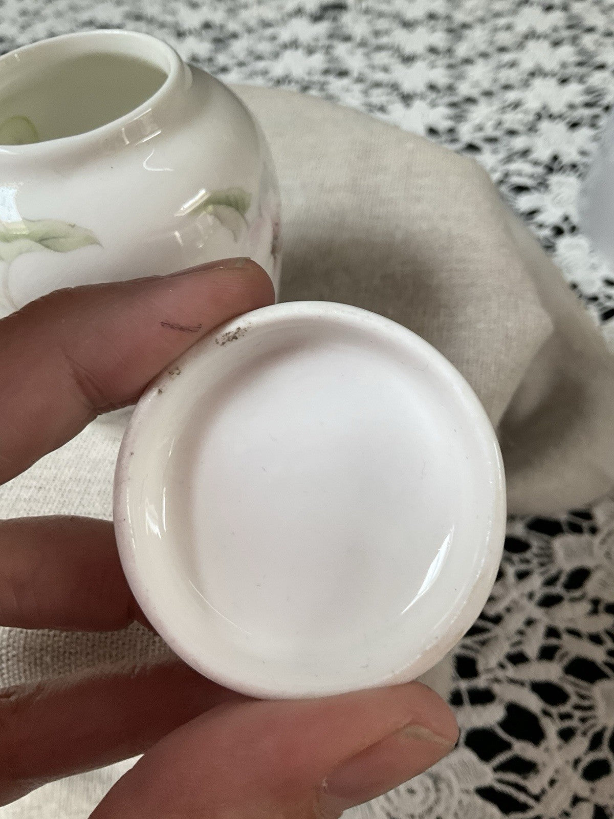 Vintage Southfields Fine Bone China Jar with Lid Floral Pattern Made In England