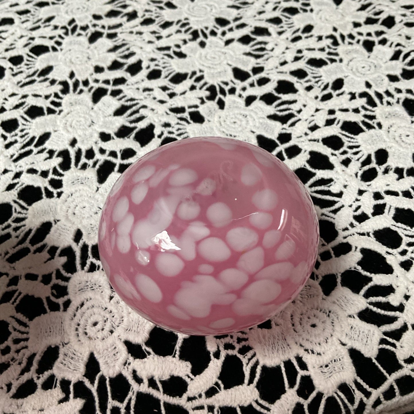 Mdina Glass Vases | Hand-Blown Maltese Art Glass Pair | Pink & Red-Blue Speckled