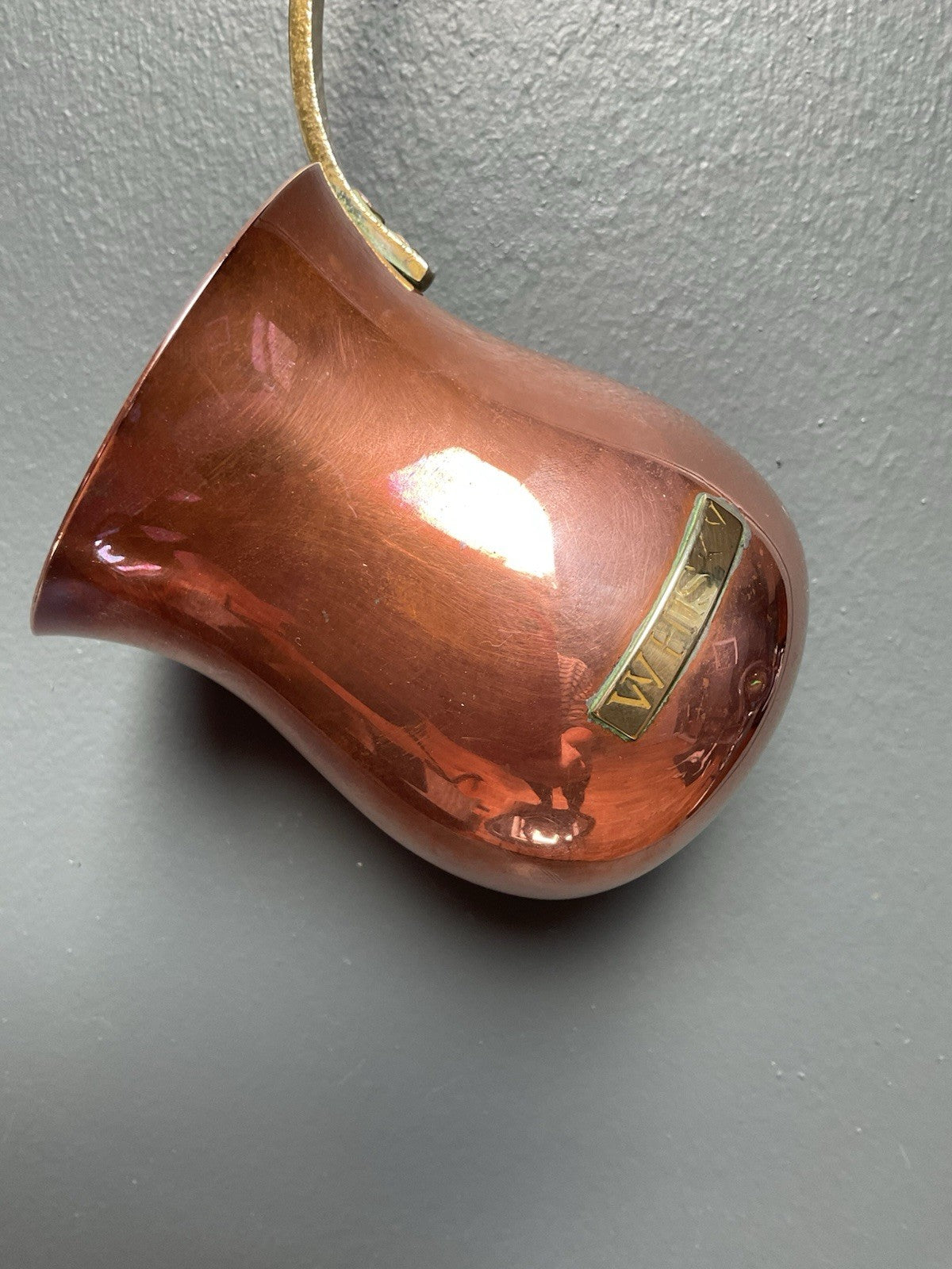 Vintage Antique Graduated Copper & Brass Spirit Measures Whisky Rum Brandy