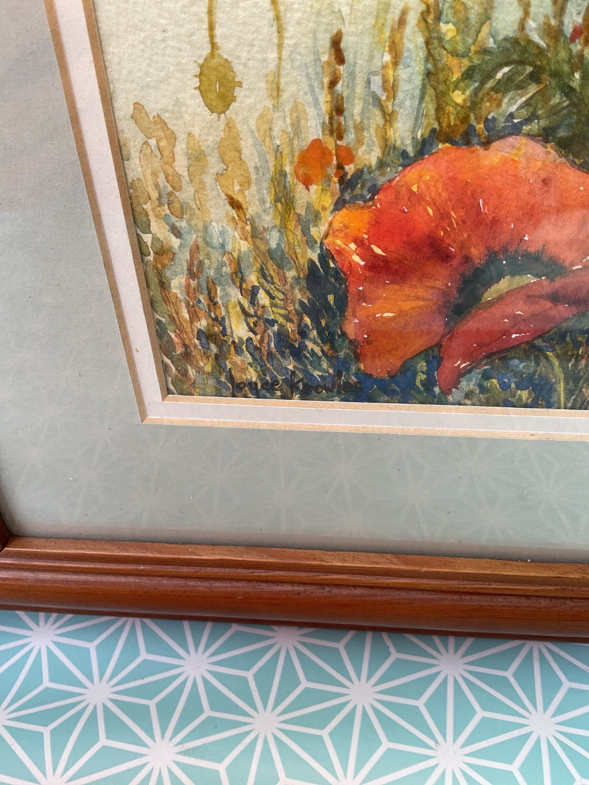 Joyce Knowles Watercolour – Poppies