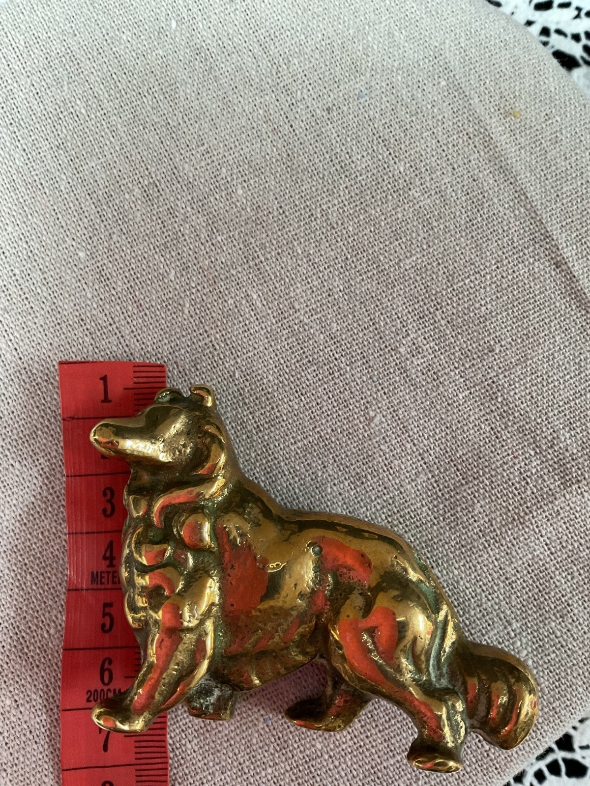 Brass Dog Figurine