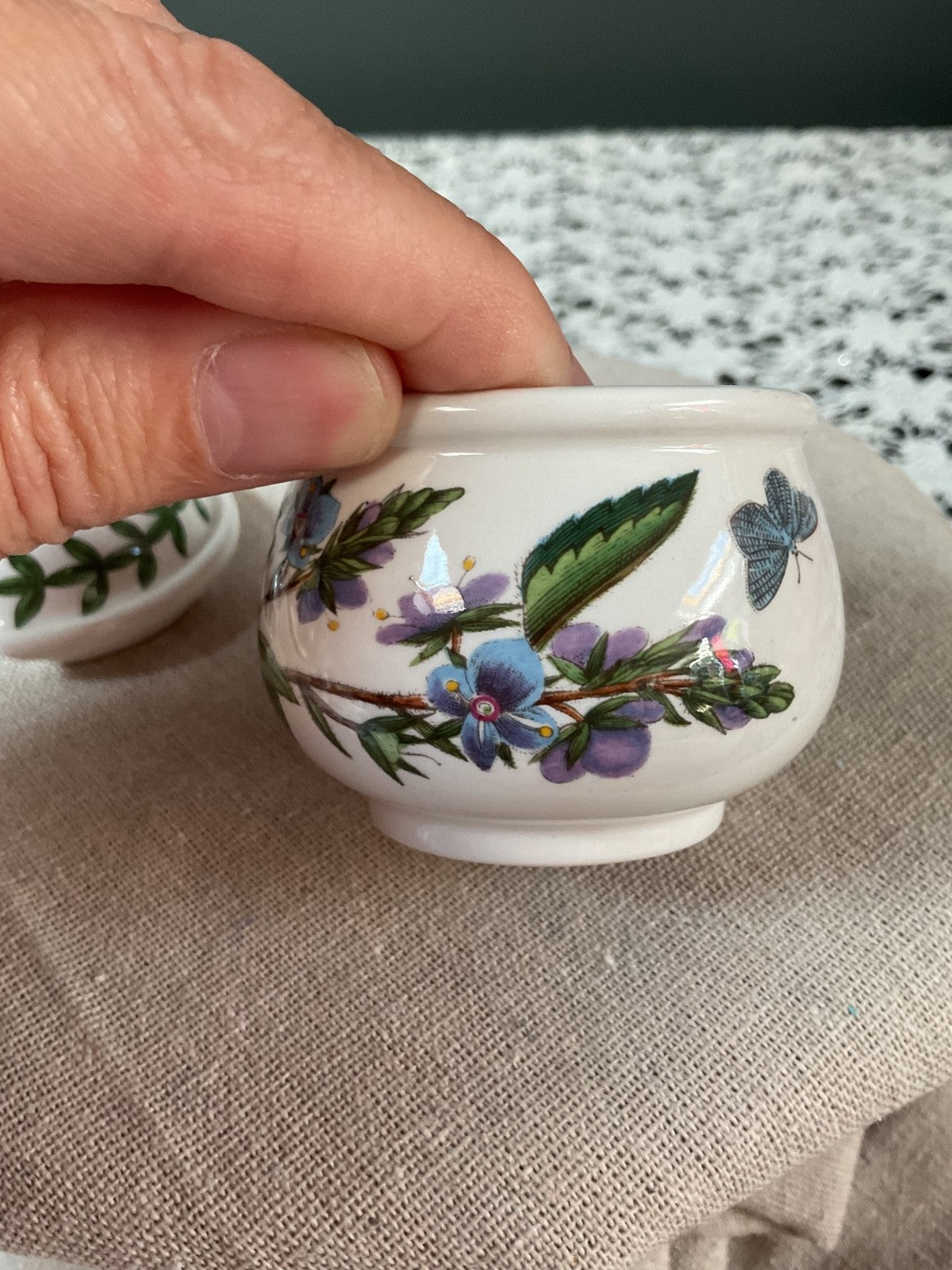 🪴 Portmeirion Botanic Garden Lidded Mustard Pot Vintage 1972