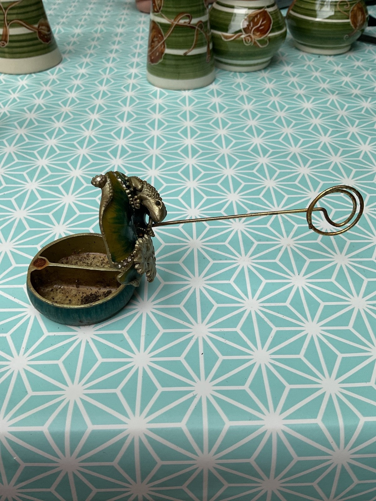 Frog Trinket Box with Rhinestones