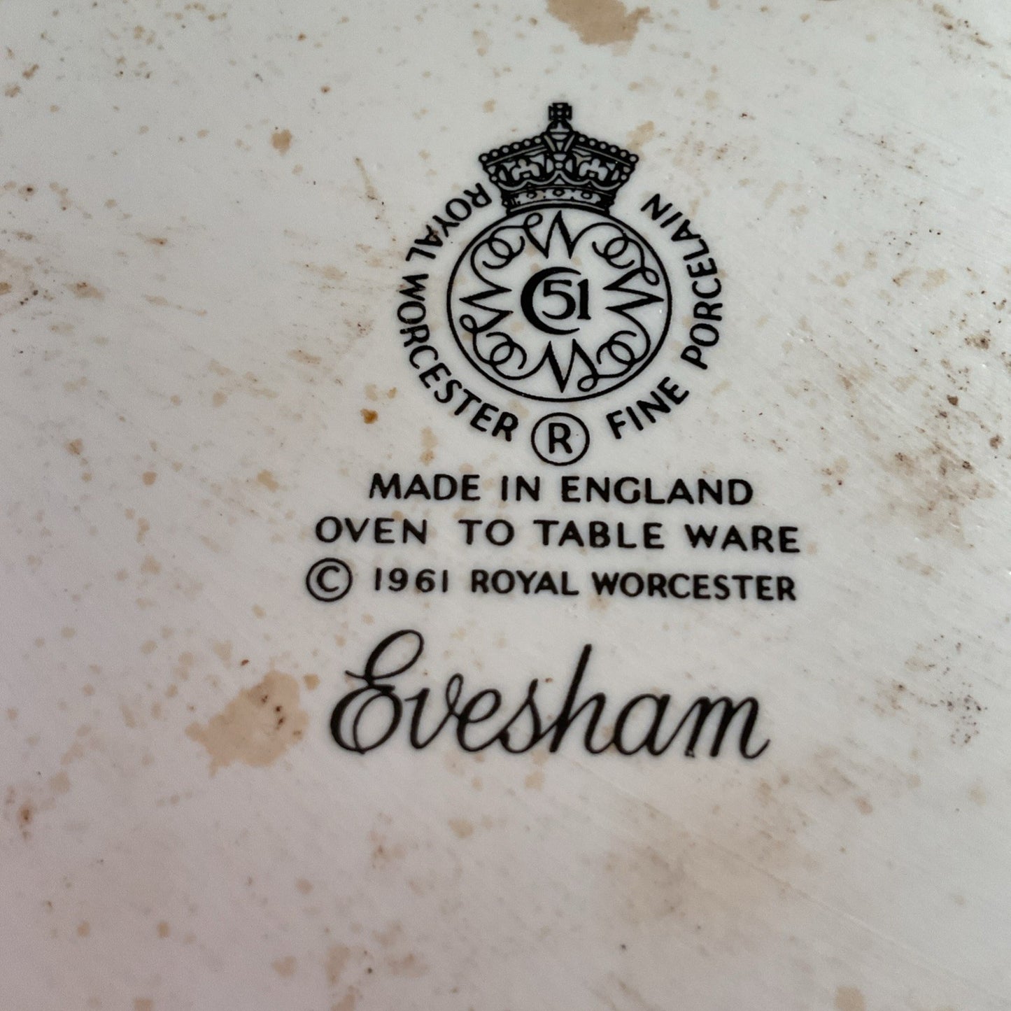 Royal Worcester Evesham Tart Dish