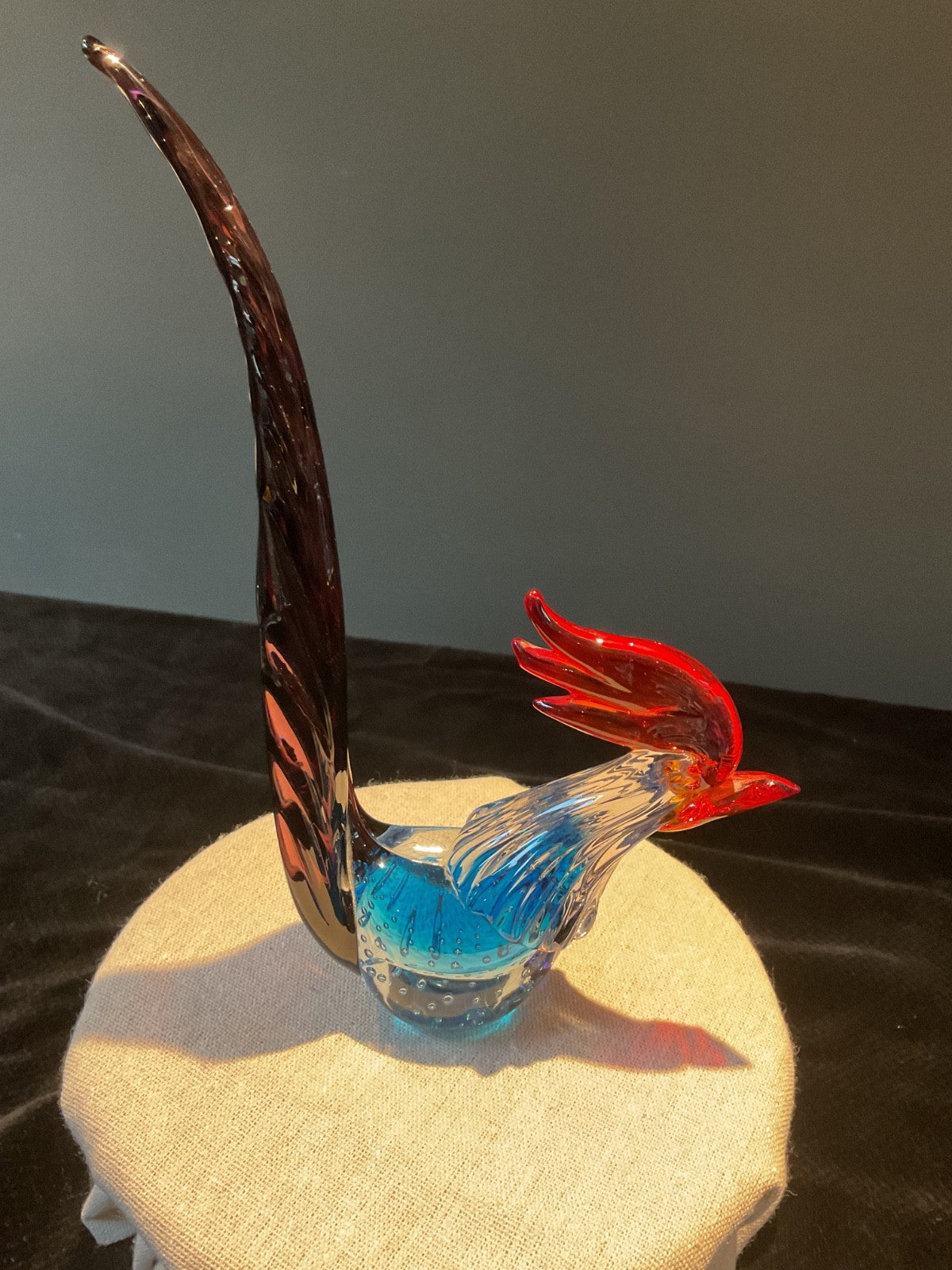 Murano Style Glass Rooster