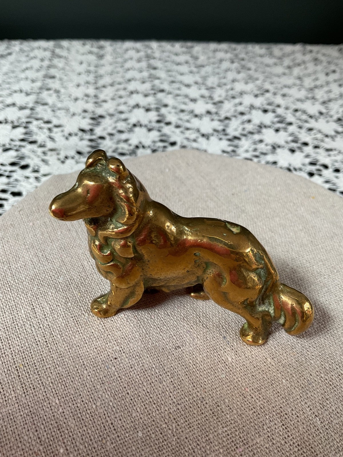 Brass Dog Figurine
