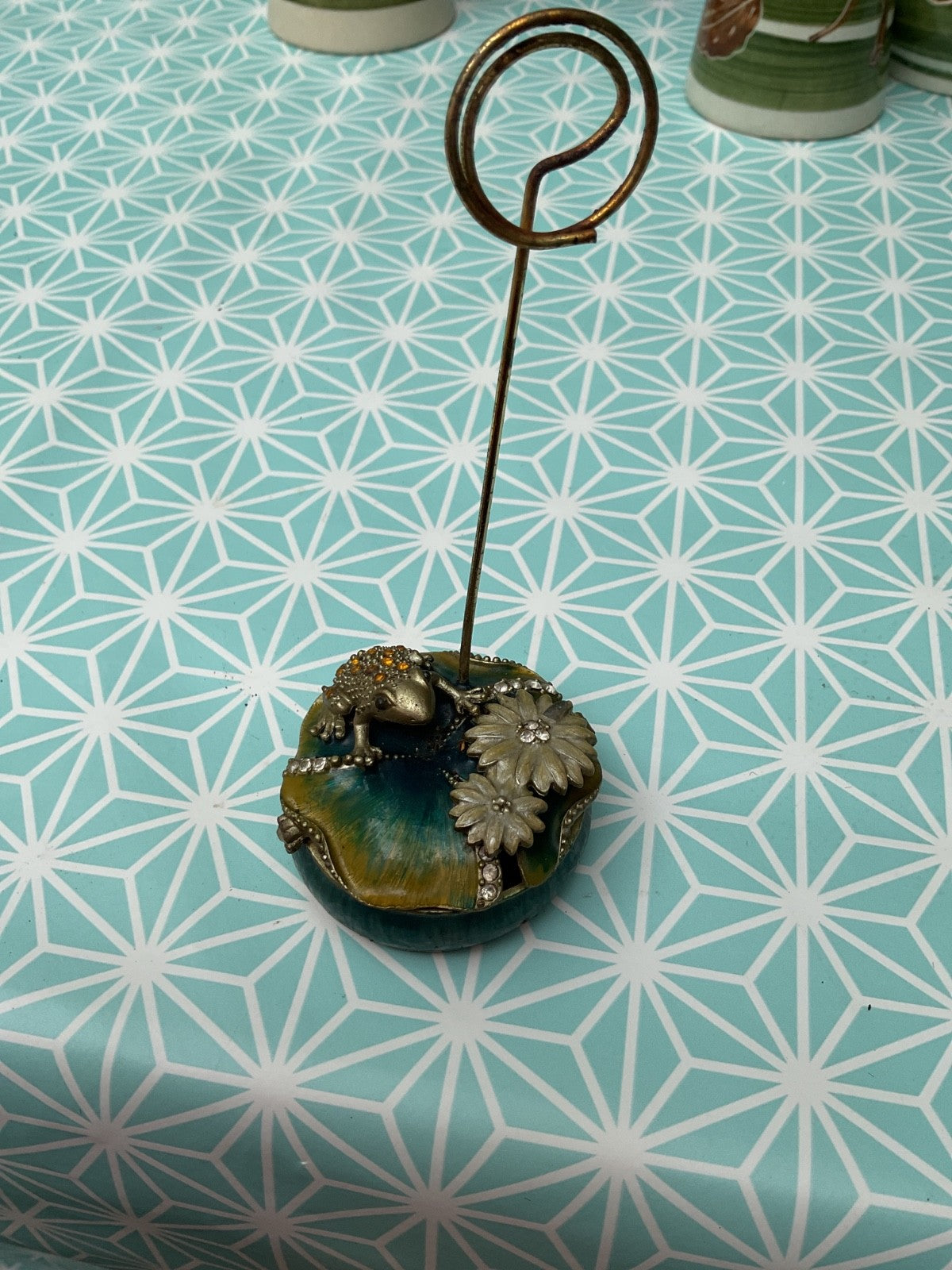 Frog Trinket Box with Rhinestones