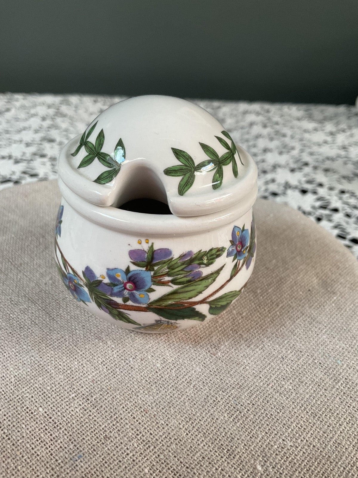 🪴 Portmeirion Botanic Garden Lidded Mustard Pot Vintage 1972