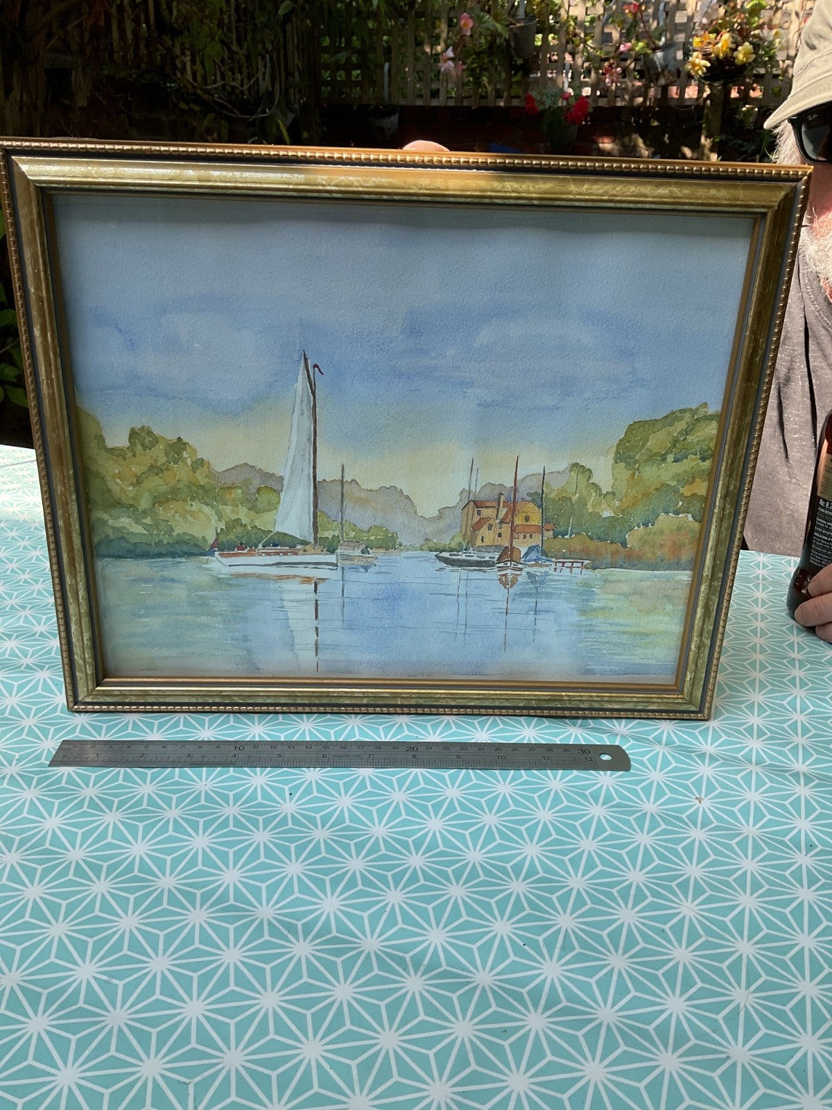 Watercolour – Sailing Boats & Riverside
