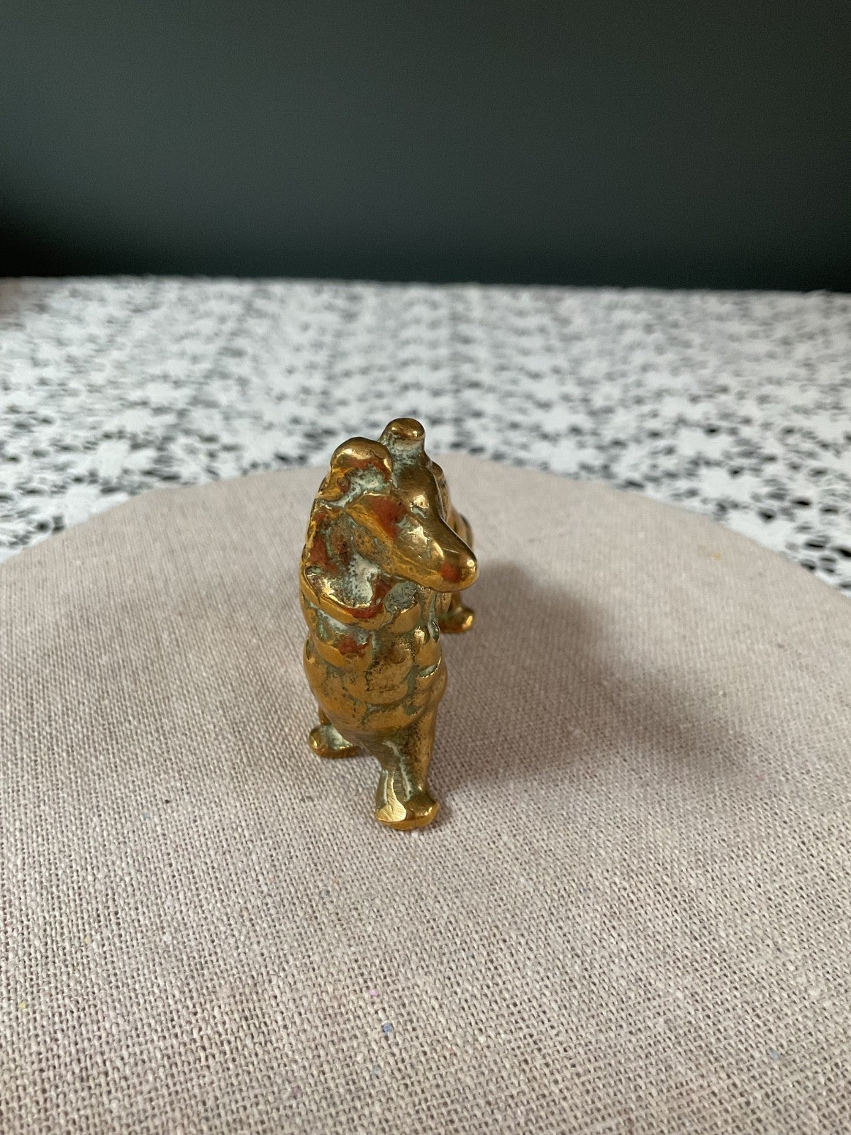 Brass Dog Figurine