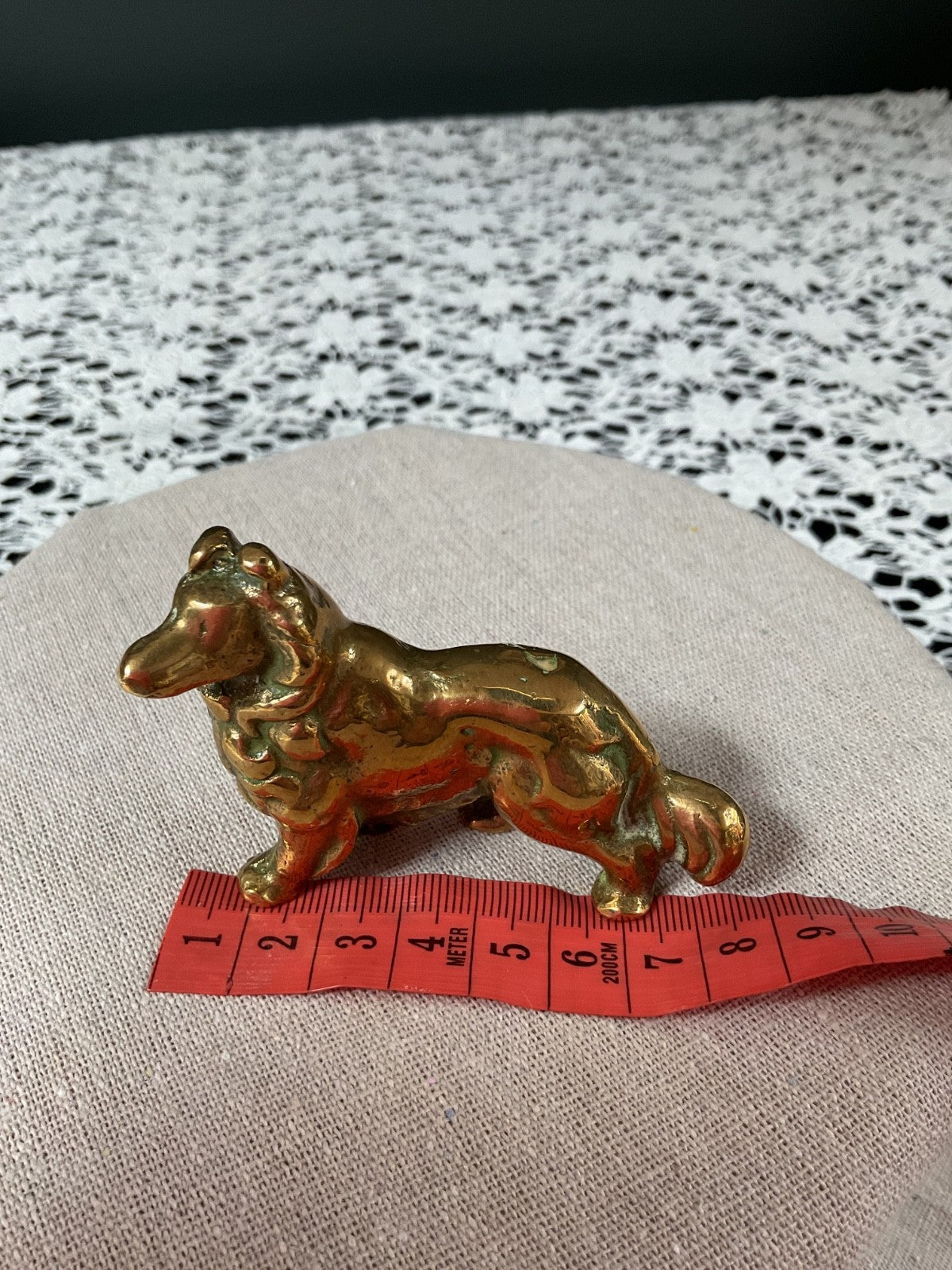 Brass Dog Figurine
