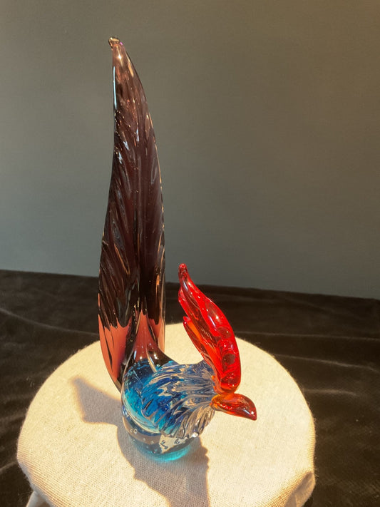 Murano Style Glass Rooster