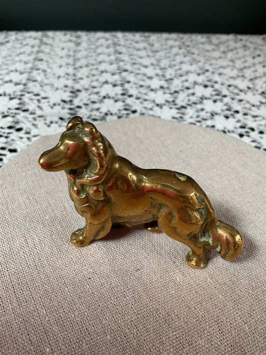 Brass Dog Figurine