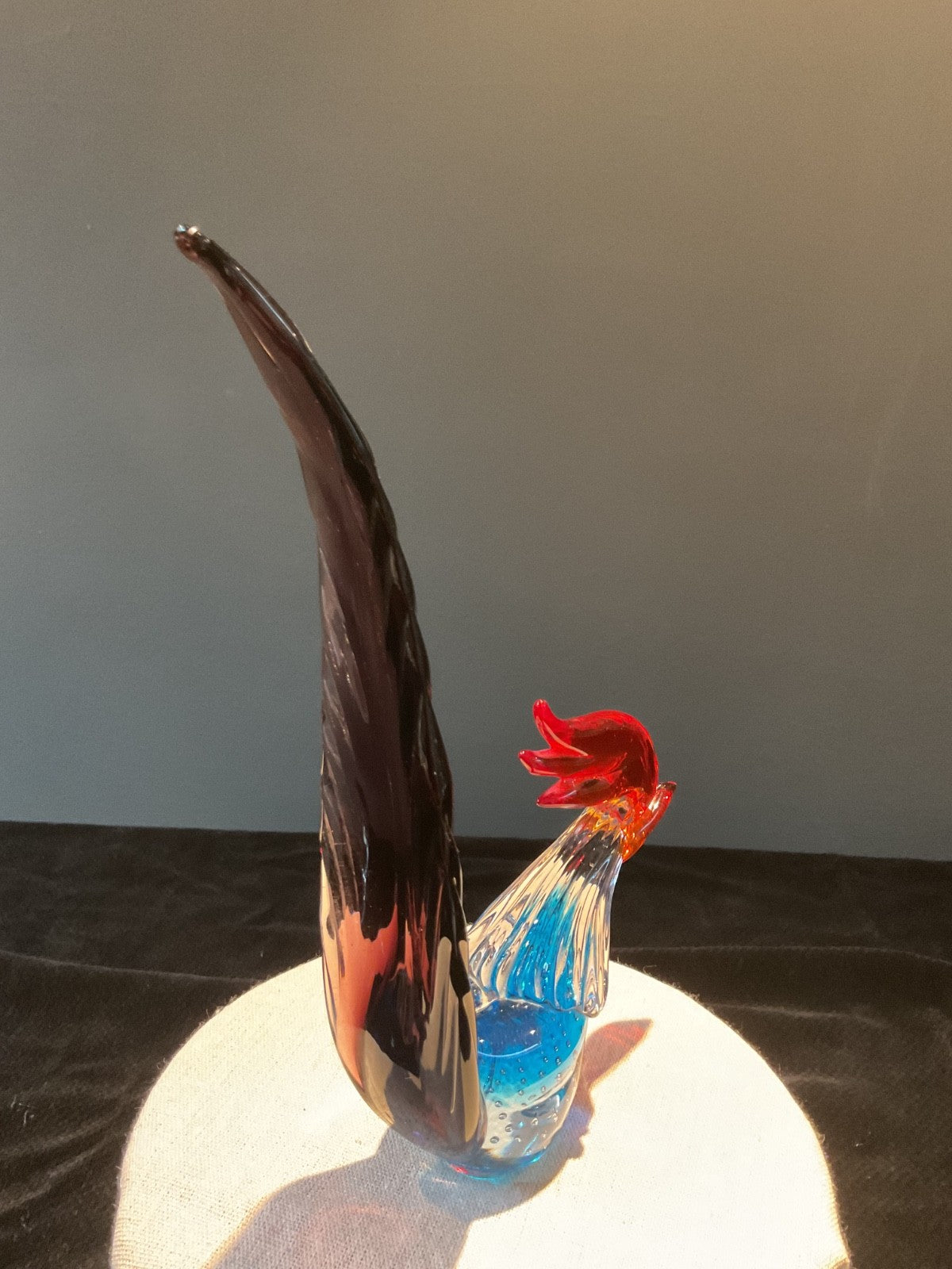 Murano Style Glass Rooster